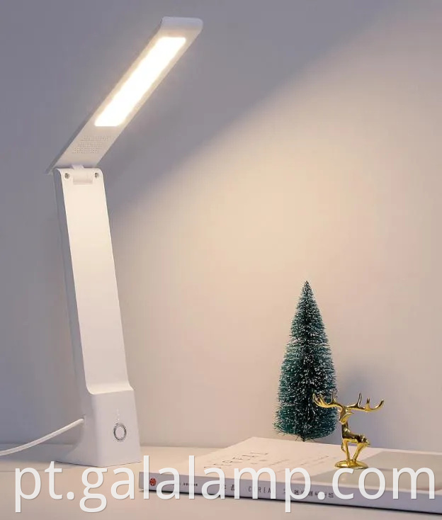 Luz de proteção para os olhos LED múltiplo, carregamento dobrável, lâmpada de mesa de escurecimento